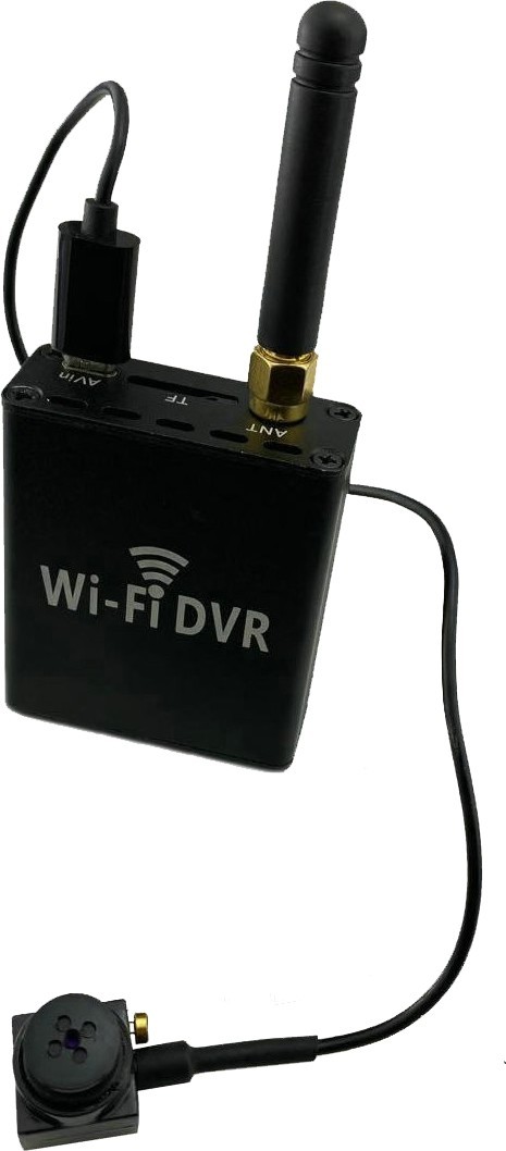 Knappkameror + WiFi DVR-modul för liveöverföring