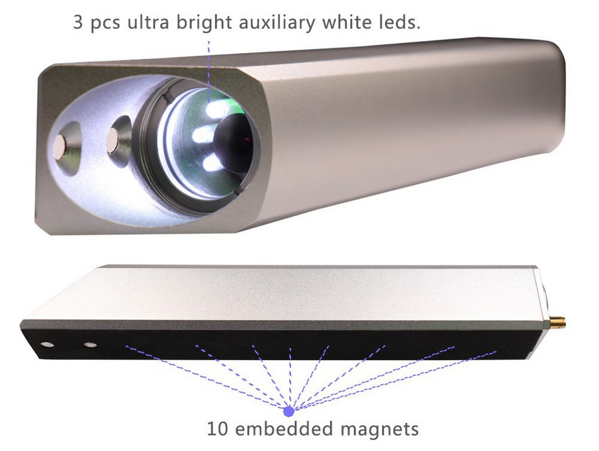 kamera för gaffeltruck led-ljus
