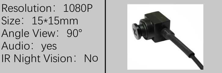 pinhole kameror i knapp FULL HD-upplösning 1920x1080 pixlar
