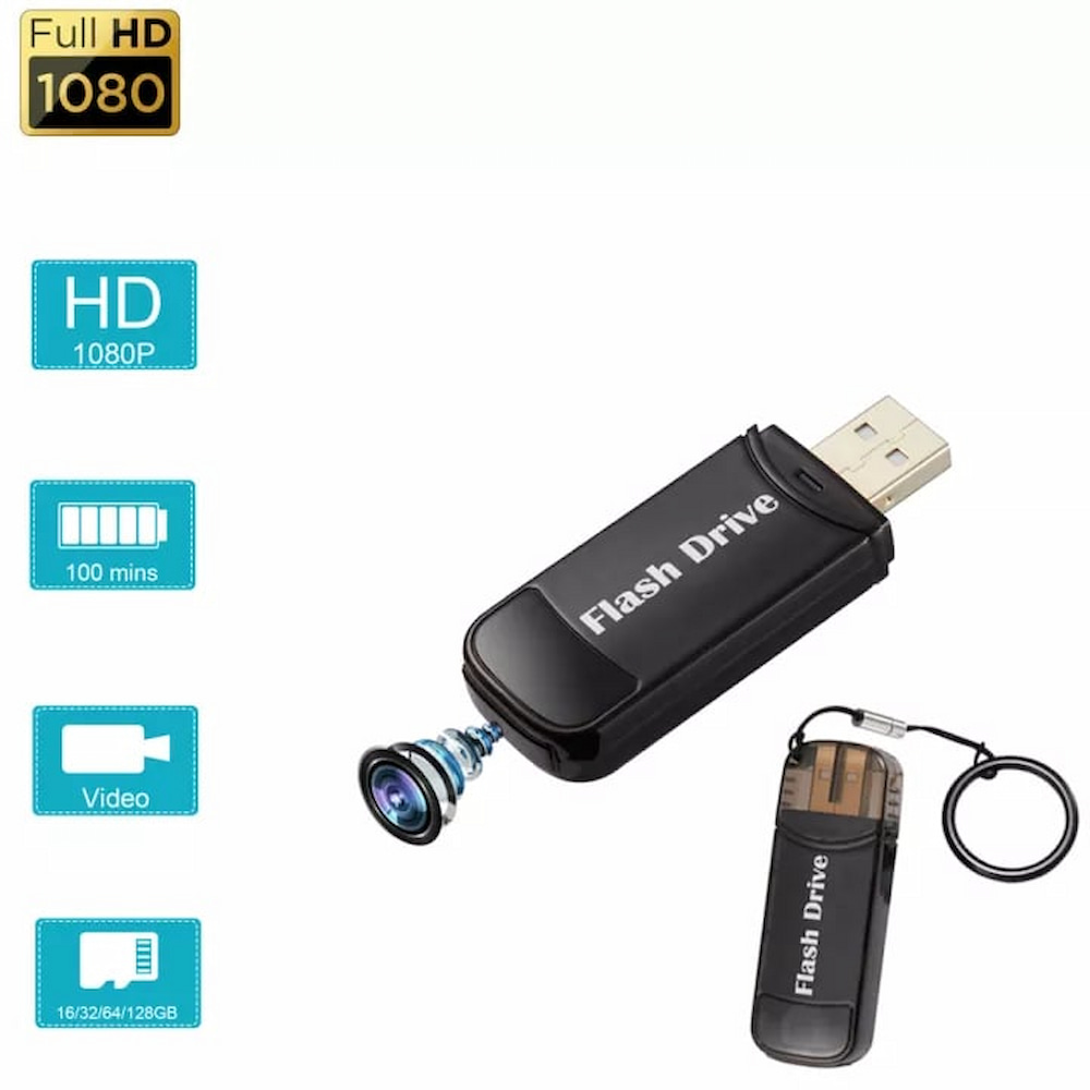 usb key stick disk med inbyggd spion dold kamera