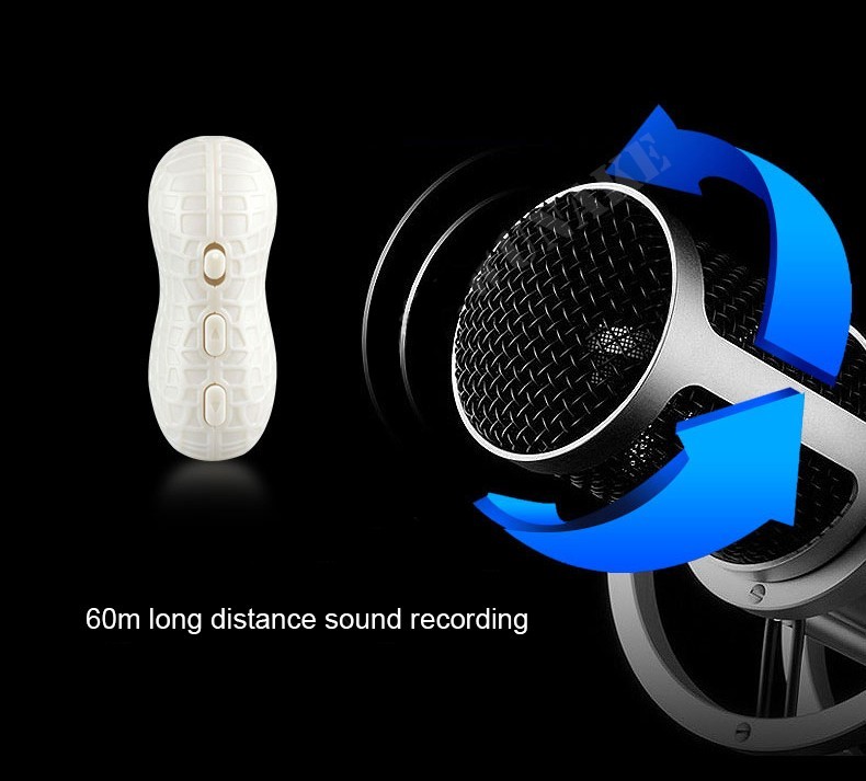 HD röstljudinspelare - spioninspelare för oobserverad inspelning