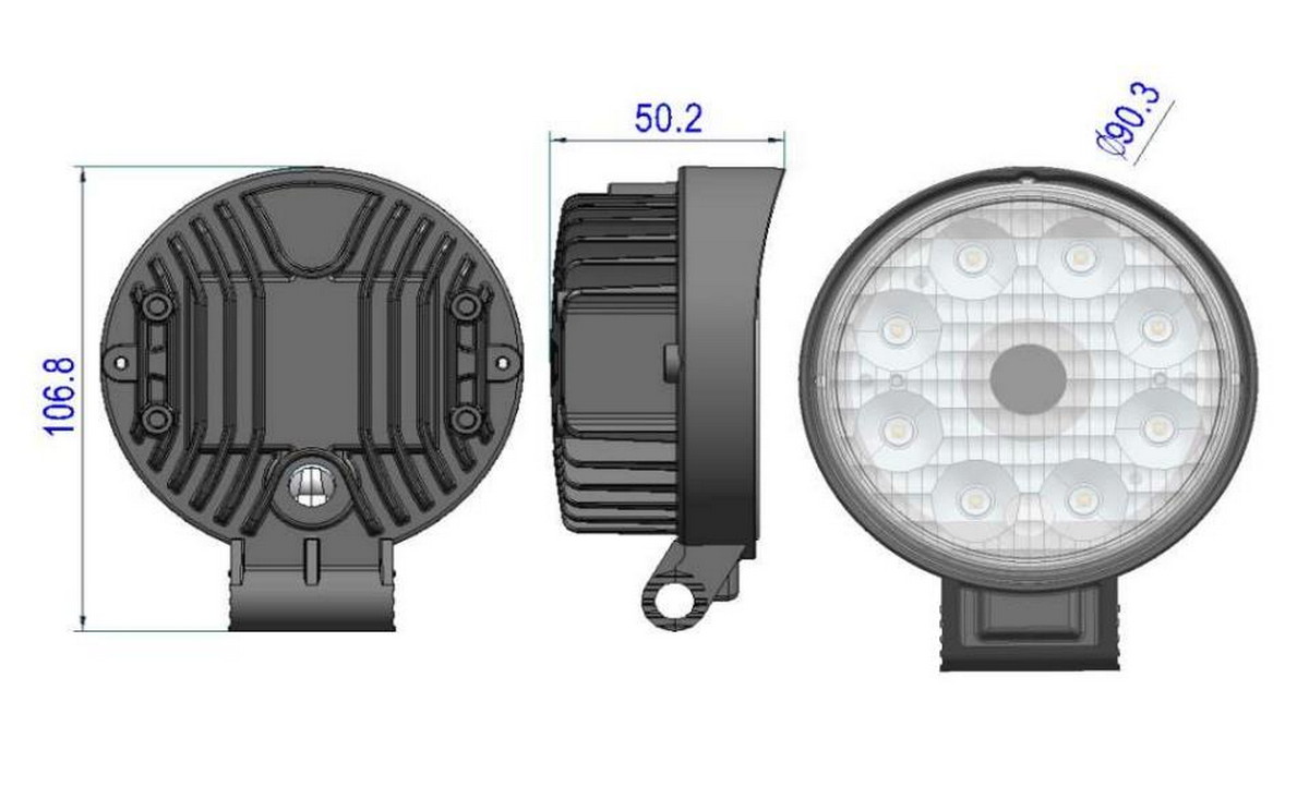 backkamera och led-ljus