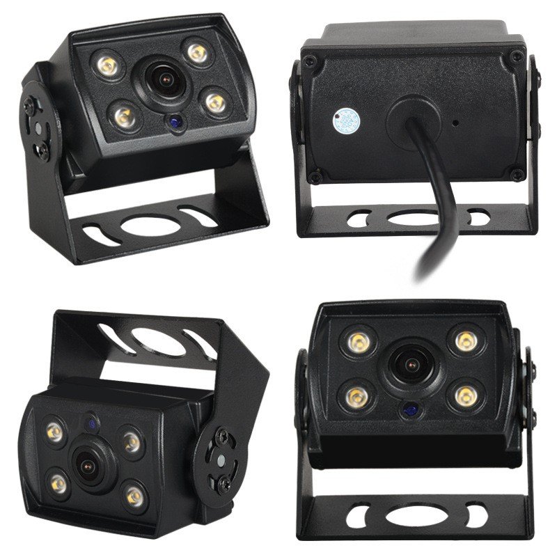 vattentät ip67 kamera för lastbil + 4 LED-blixtar