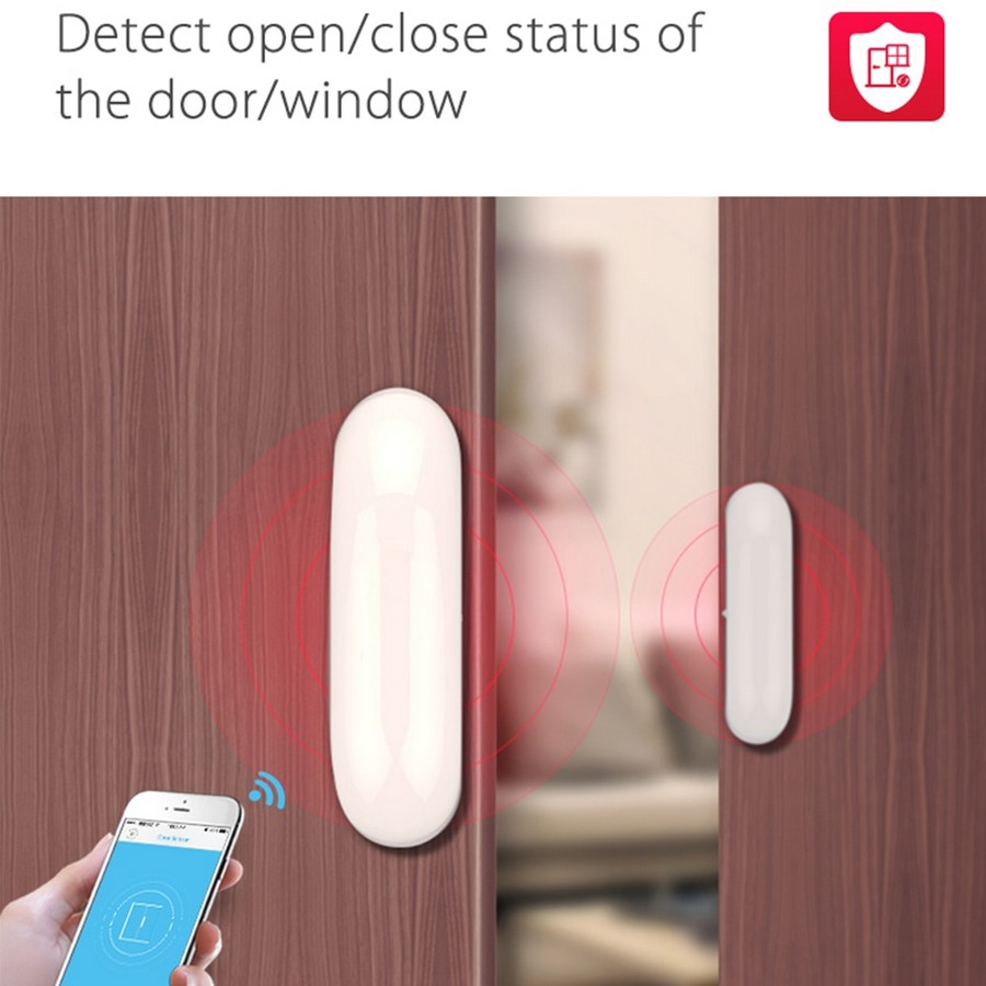Sensor för fönster- eller garderobsdörrar - PIR-detektering