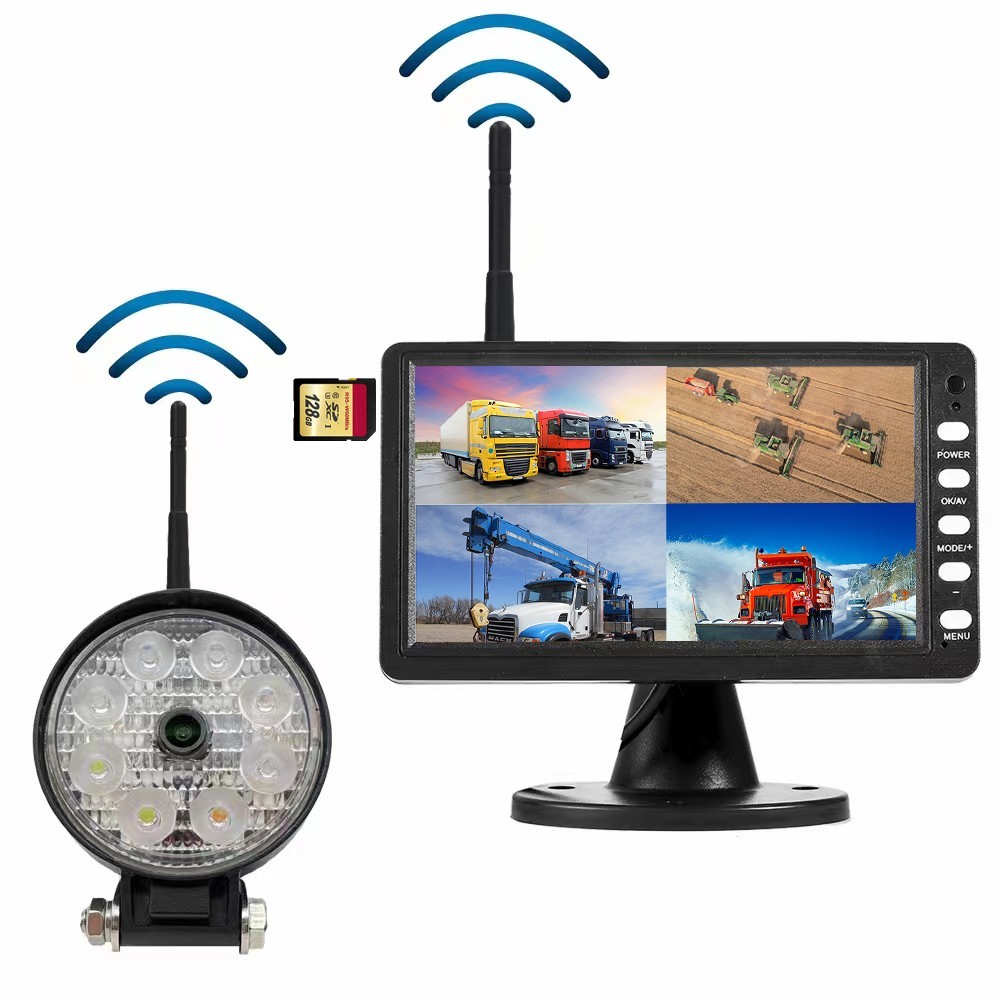 Vattentät IP68 ytterligare 120° bilkamera WIFI HD + 18 IR-lysdioder