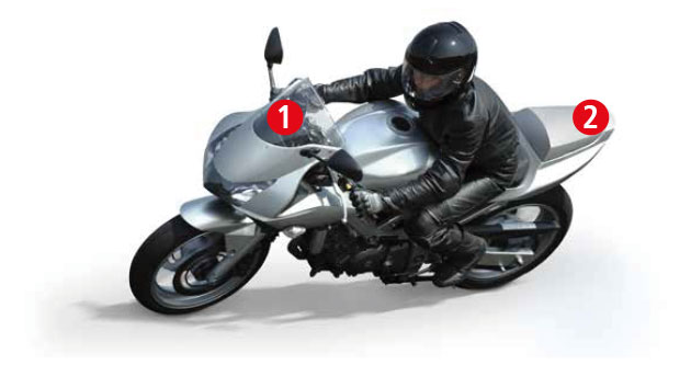 Säkerhetssystem för motorcyklar