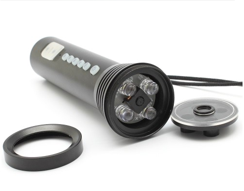 kamera med LED-ficklampa + mp3