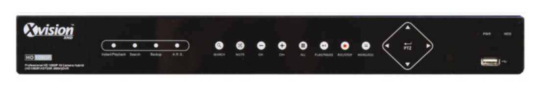 XHR1080 DVR-inspelare 16 kanaler
