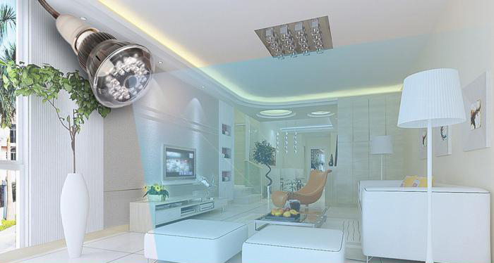 kamera LED-lampa