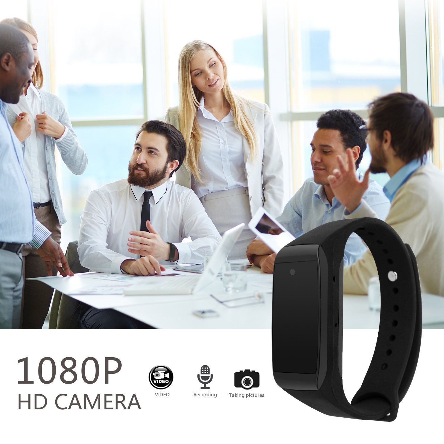 armband med full hd-kamera