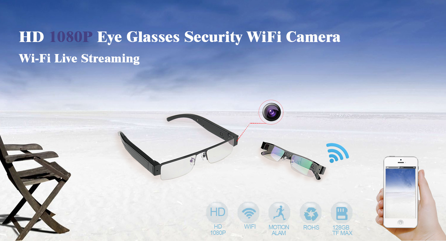 eleganta glasögon med wifi och P2P-stöd