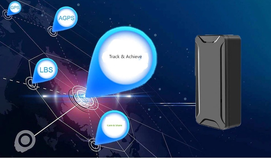 GPS-locator trippelpositionering GPS + LBS + WiFi