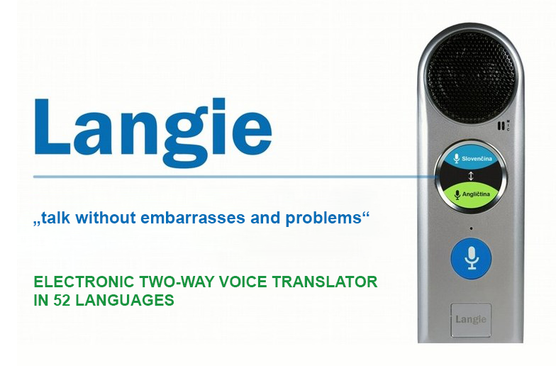 elektronisk röstöversättare langie
