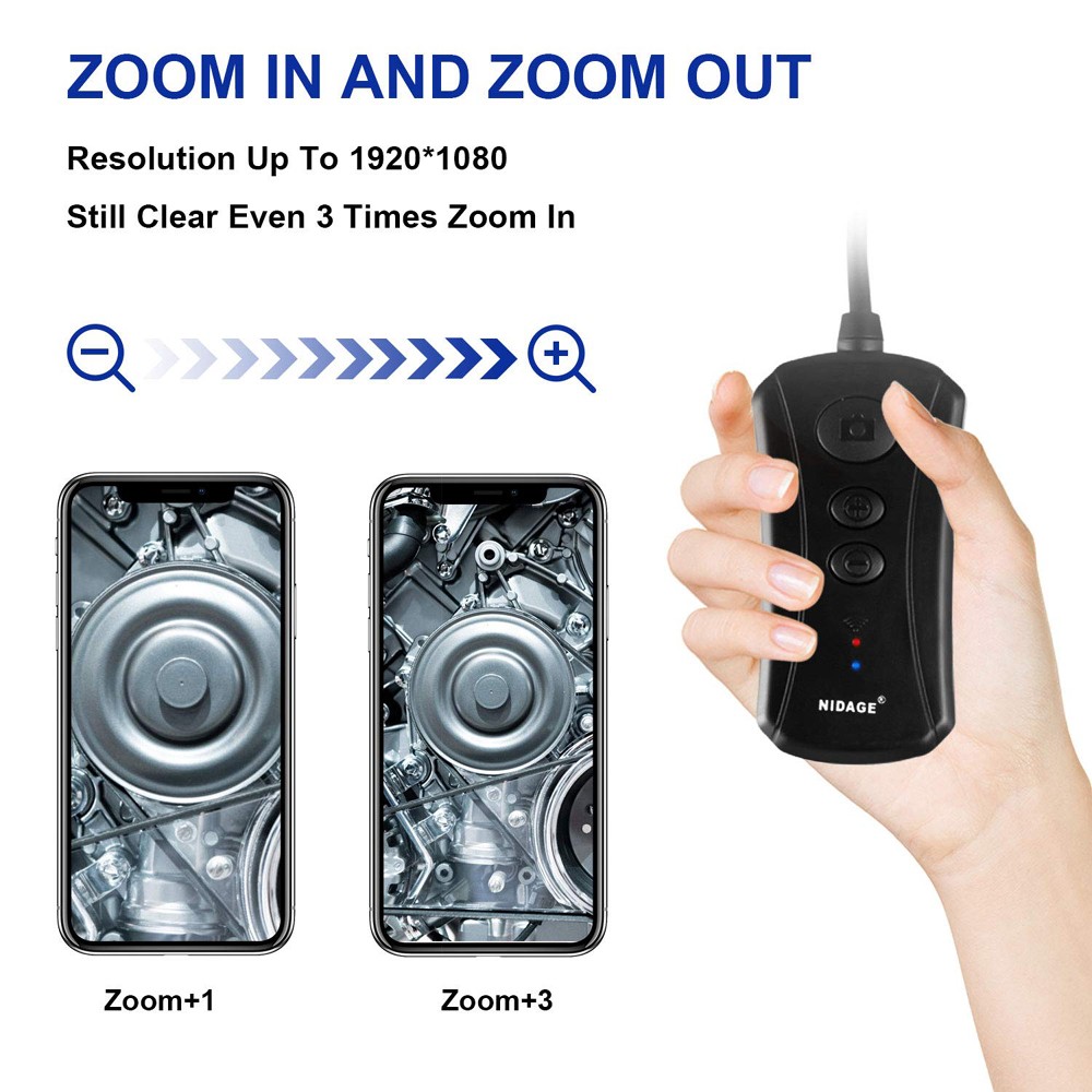 inspektionskamera för mobiltelefon + zoom