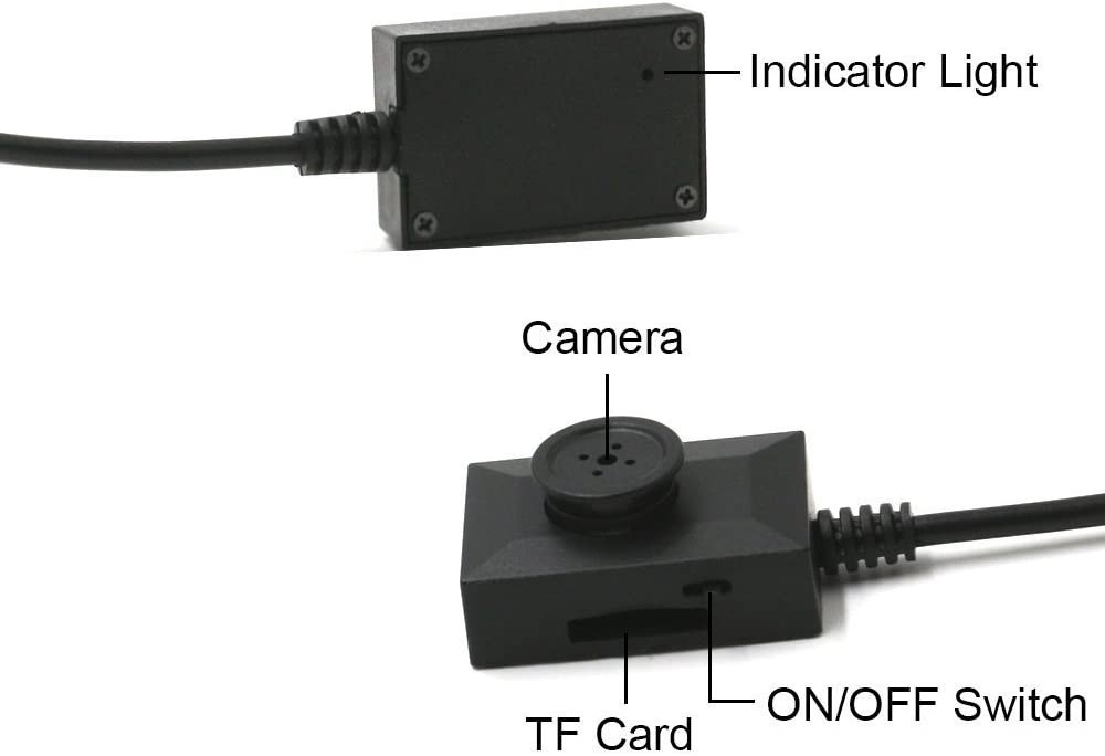 mini spionkamera i knappen spion hd